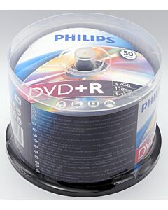 Philips DVD+R 4.7 GB 50 stuks in cakebox