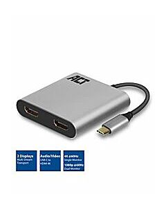 ACT Converter USB-C -  2 x HDMI female 0.15 Meter etc