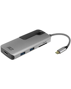 ACT Converter USB-C - HDMI / 2 x USB-A / USB-C / card-reader