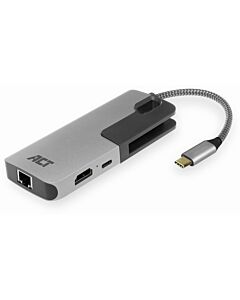 ACT USB-C 4K Multiport Dock met HDMI, USB-A, LAN, USB-C 60W