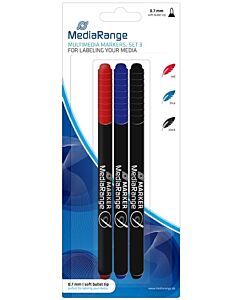 MediaRange CD/DVD/BD Marker 3 stuks