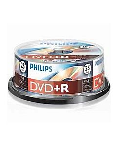 Philips DVD+R 25 stuks in cakebox