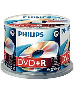 Philips DVD-R 4.7 GB 50 stuks