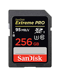 256 GB Extreme Pro SDXC Card  UHS Speed (95MB/s) Sandisk
