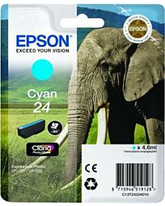 24 | 1x Cyaan | Origineel | Cartridges voor Epson