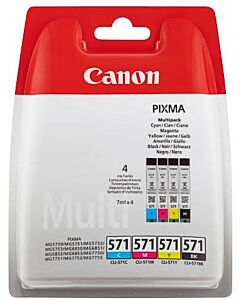 CLI-571 | 4 Pack | Origineel | Cartridges voor Canon