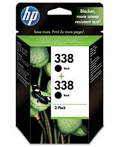 HP 338 zwart 2 stuks