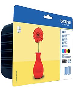 LC-121 | 4 Pack | Origineel | Cartridges voor Brother