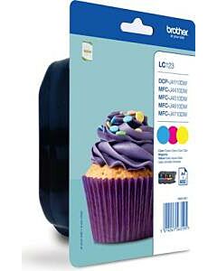 Brother LC123 Rainbow Pack CMY