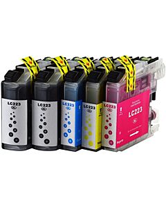 LC-223 XL | 5 Pack | Huismerk | Cartridges voor Brother