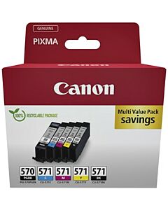 PGI-570 | CLI-571 | 5 Pack | Origineel | Cartridges voor Canon